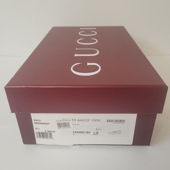Gucci Empty Shoe Gift Box With Tissue & Card – Burgundy – Authentic - Picture 6 of 8